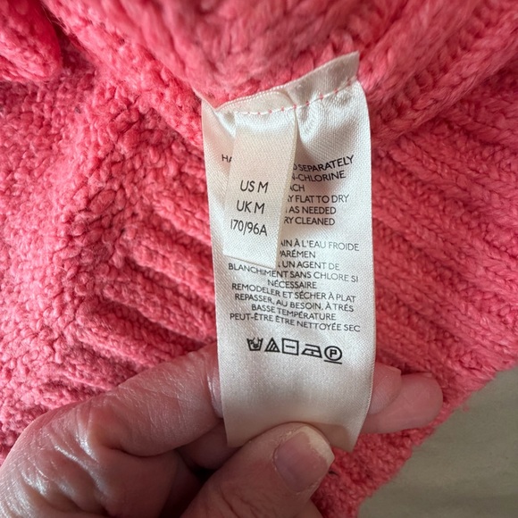 Free People Brookside Tunic Sweater size medium Pink Lightning - Picture 8 of 10